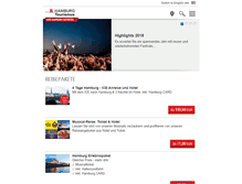 Tablet Screenshot of hamburg-tourism.de